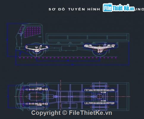hệ thống treo xe tải,hệ thống treo xe tải huyndai,hệ thống treo xe tải file cad